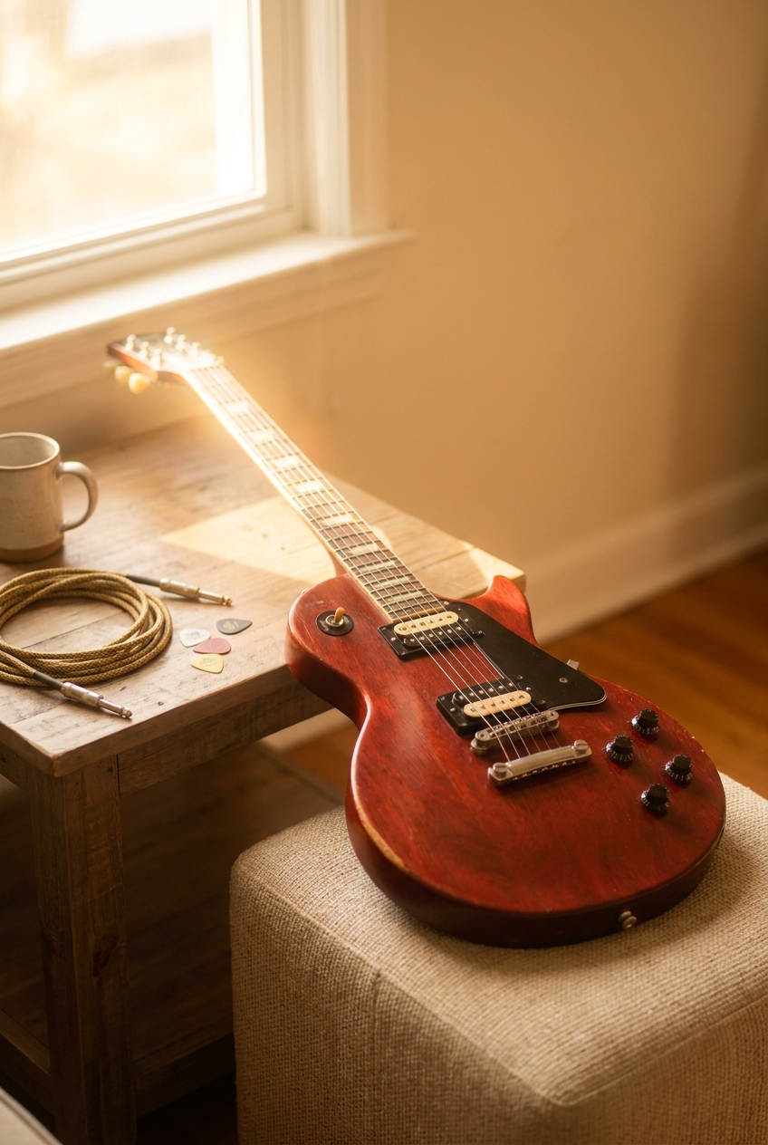 Chitarra rock con humbucker